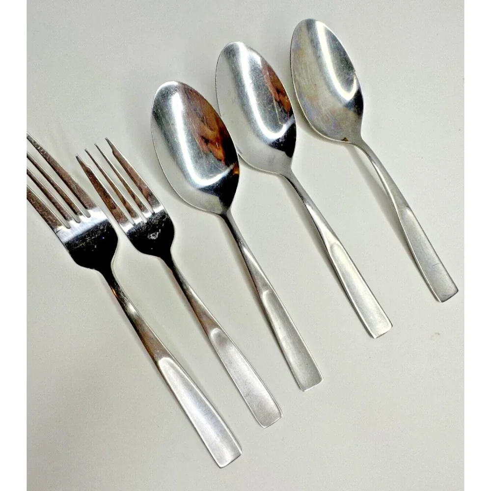 International‎ Stainless Flatware Satin Fork Spoon Set 5 Pcs Replacement